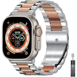 سوار معدني من الستانلس ستيل متوافق مع Apple Watch من Next Store