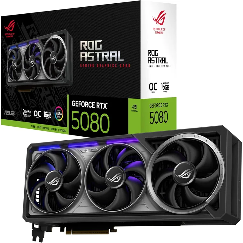 كارت شاشة ASUS ROG Astral RTX 5080 بسعة 16 جيجا