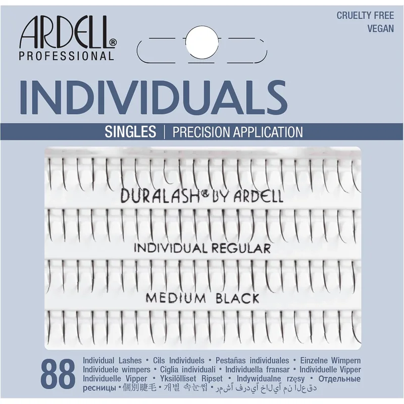 رموش صناعية فردية من Ardell بلون أسود متوسط