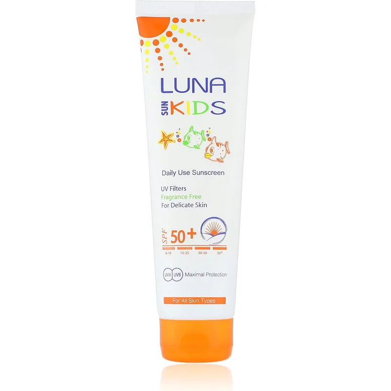 كريم لونا صن سكرين للأطفال بمعامل حماية 50-130 مل، حساس، الكل، 50 SPF