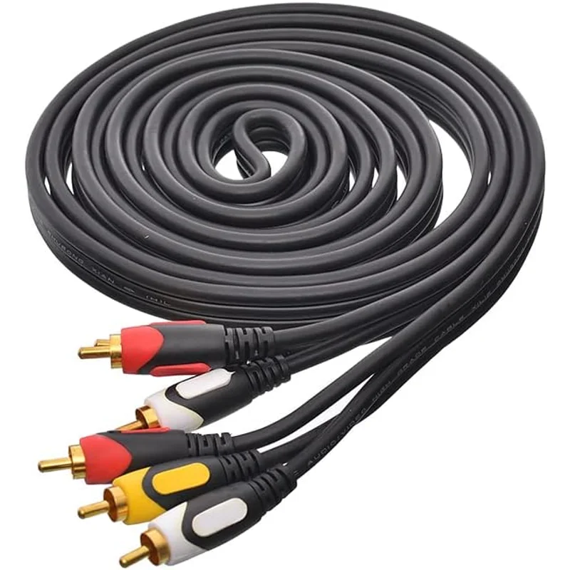 كابل AUX أسود 3 متر للأجهزة الصوتية من Point Source Audio