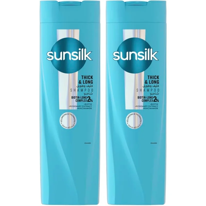 شامبو Sunsilk بالبيوتين وزيت الخروع 350 مل