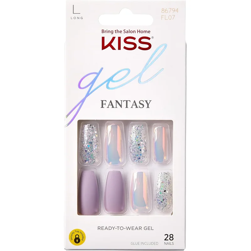 أظافر جيل جاهزة من KISS بتصميم Rainbow Rings