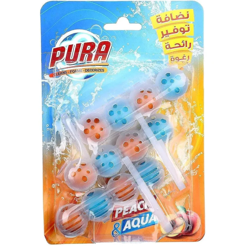 معطر تواليت من Pura برائحة الخوخ 3 قطع