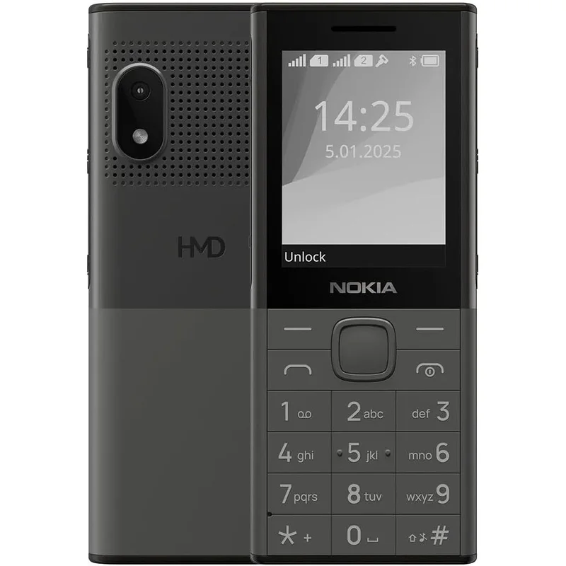 موبايل 150 ميوزيك TA-1709 من HMD رمادي غامق