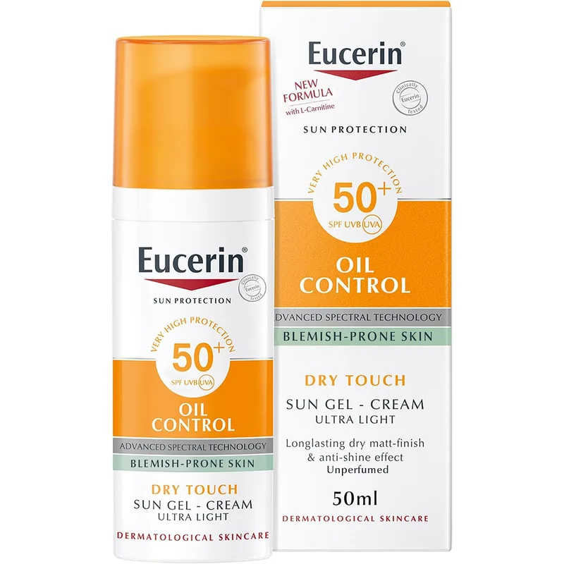 كريم جل واقي شمس يوسيرين للبشرة الدهنية SPF 50