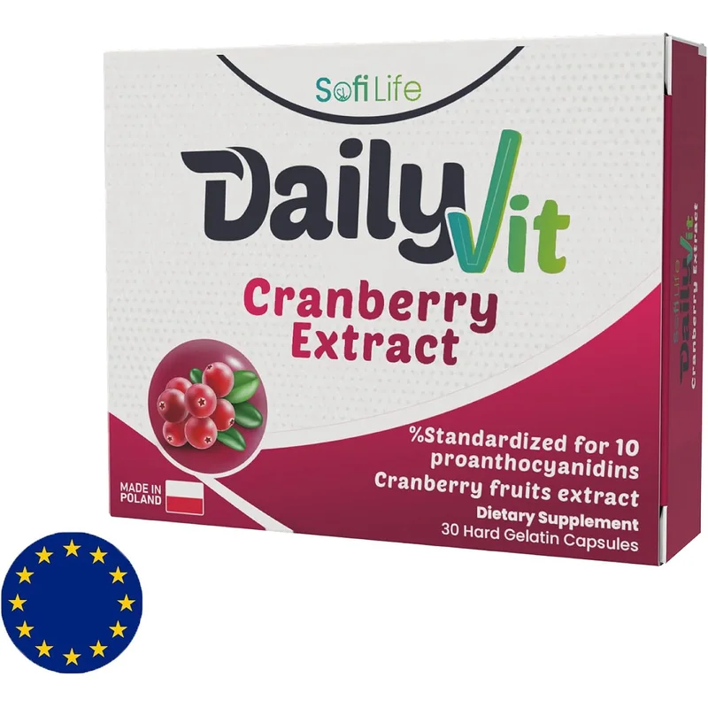 مكمل غذائي مستخلص التوت البري من DailyVit لدعم صحة المرأة - 30 كبسولة