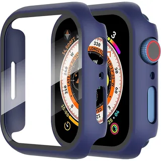 جراب Nopatia صلب لساعة Apple Watch مقاس 40مم مع حماية زجاجية