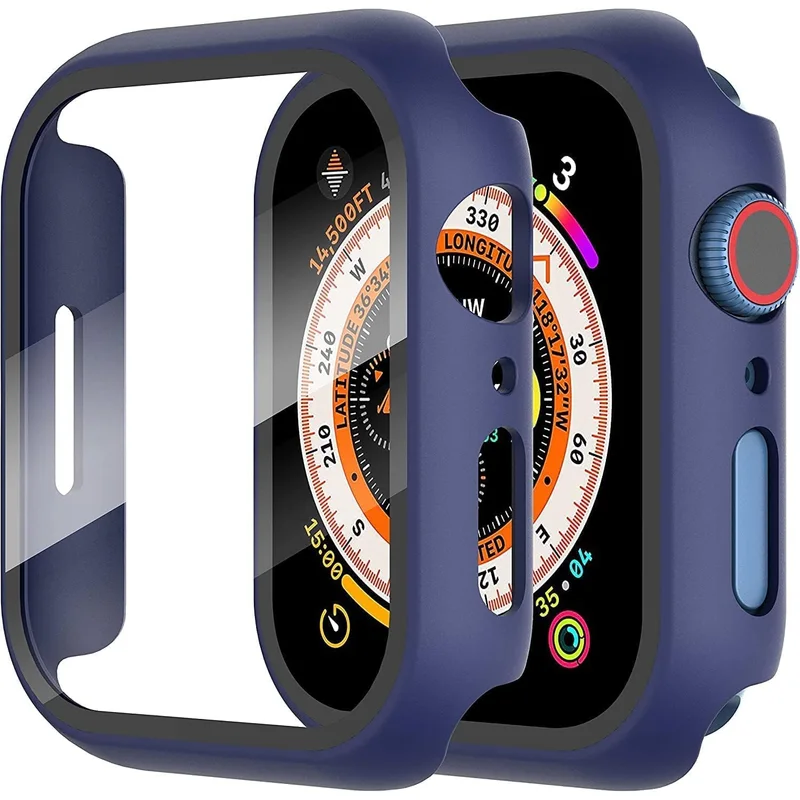 جراب Nopatia صلب لساعة Apple Watch مقاس 40مم مع حماية زجاجية