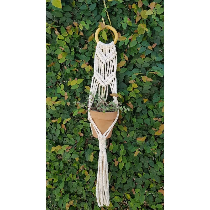 عليقة زرع ماكرامي يدوية من Mariam.Macrame - 4
