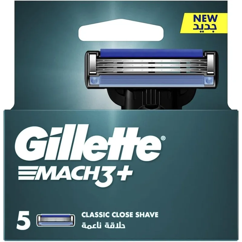 شفرات حلاقة Gillette Mach3+ - 5 قطع