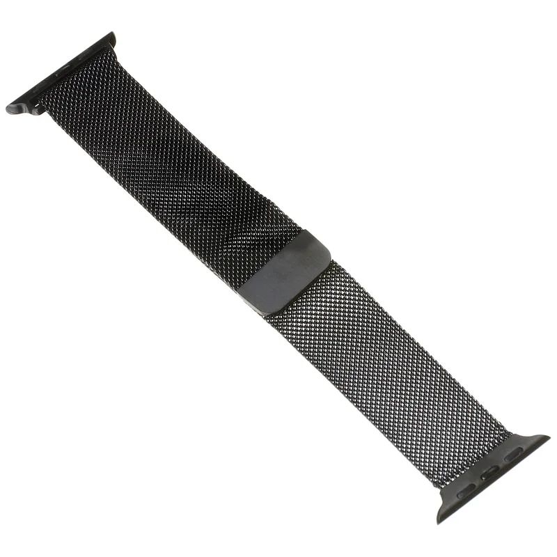 سوار معدني مغناطيسي لساعة Apple Watch مقاس 42-44 ملم - أسود