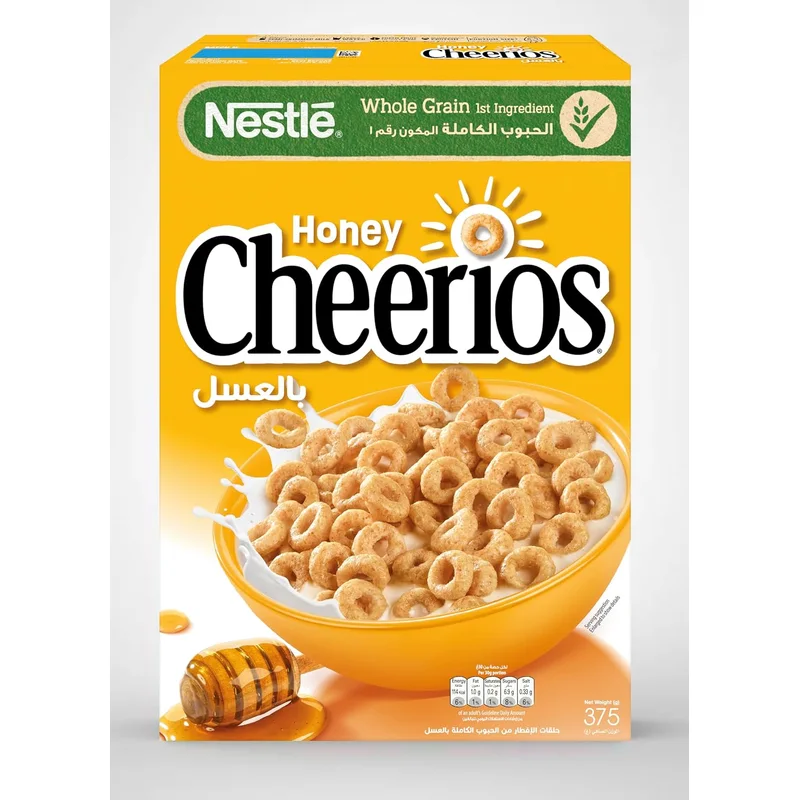 حبوب إفطار شيريوس بالعسل من Nestle وزن 375 جم