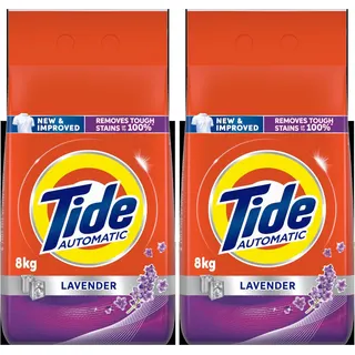 مسحوق غسيل أوتوماتيك من Tide برائحة اللافندر 8 كجم قطعتين