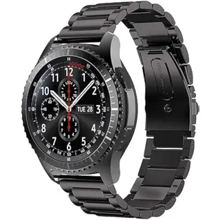 سوار ساعة ستانلس ستيل معدني لساعات Samsung Galaxy Watch 46mm
