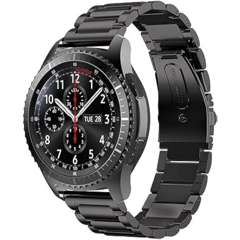 سوار ساعة ستانلس ستيل معدني لساعات Samsung Galaxy Watch 46mm