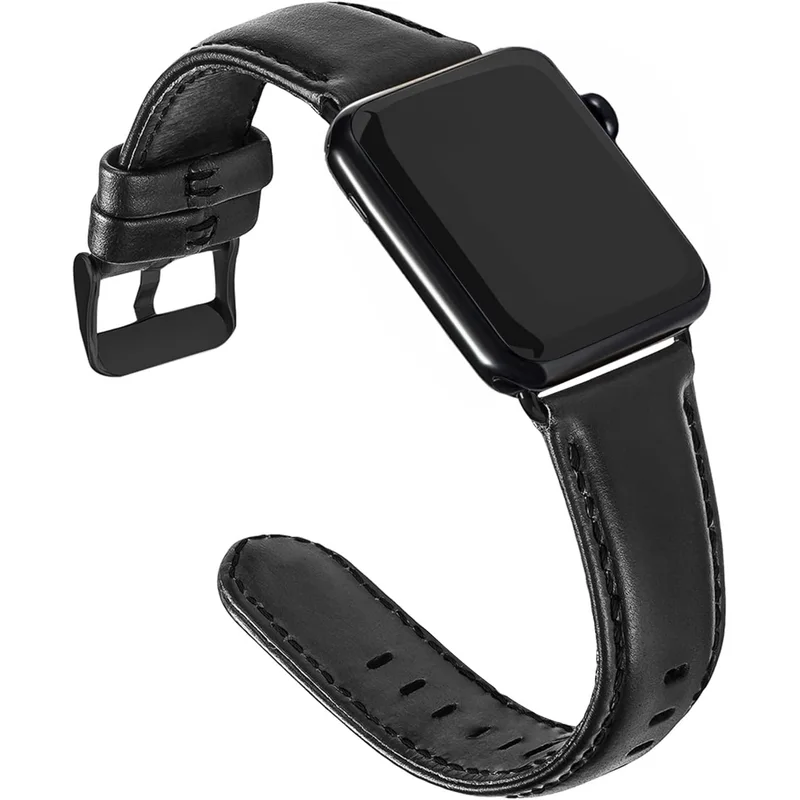 سوار جلد فاخر متوافق مع ساعات Apple Watch بمقاسات متعددة
