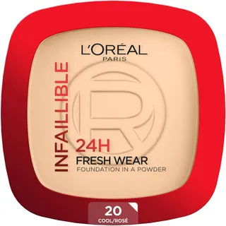 فاونديشن بودرة من L'Oréal Paris Infaillible بثبات 24 ساعة وملمس مطفي