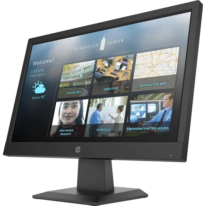 شاشة HP LED مقاس 18.5 بوصة بدقة 1366×768
