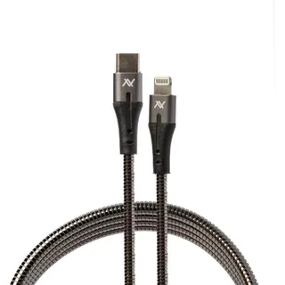 كابل L'AVVENTO USB-C إلى لايتنينج بطول 1 متر فضي