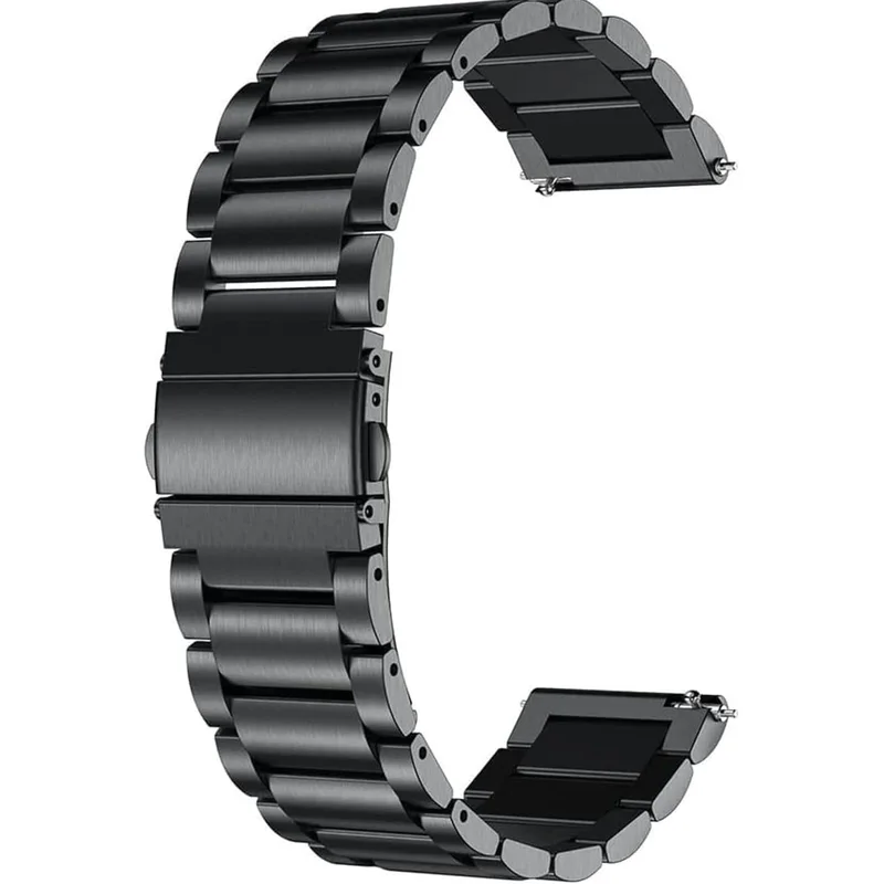 سوار ساعة معدني ثقيل 20mm من INEFABLE لساعات Amazfit وSamsung