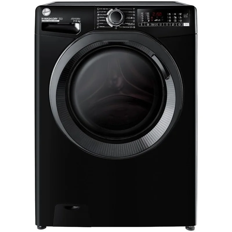 غسالة مجفف هوفر H-WASH 350 برو تحميل أمامي 7 كجم أسود