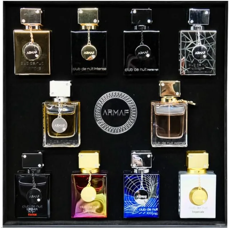 مجموعة عطور أرمف كلوب دي نايت المصغرة للجنسين - 10 قطع