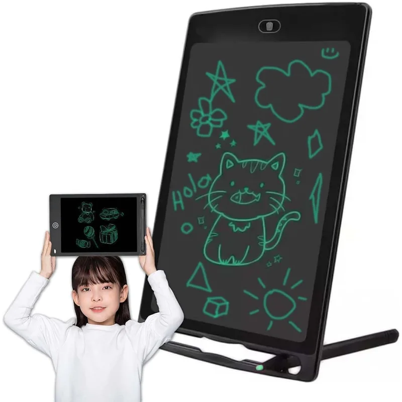 سبورة سحرية LCD للأطفال 8.5 بوصة مع زر مسح فوري