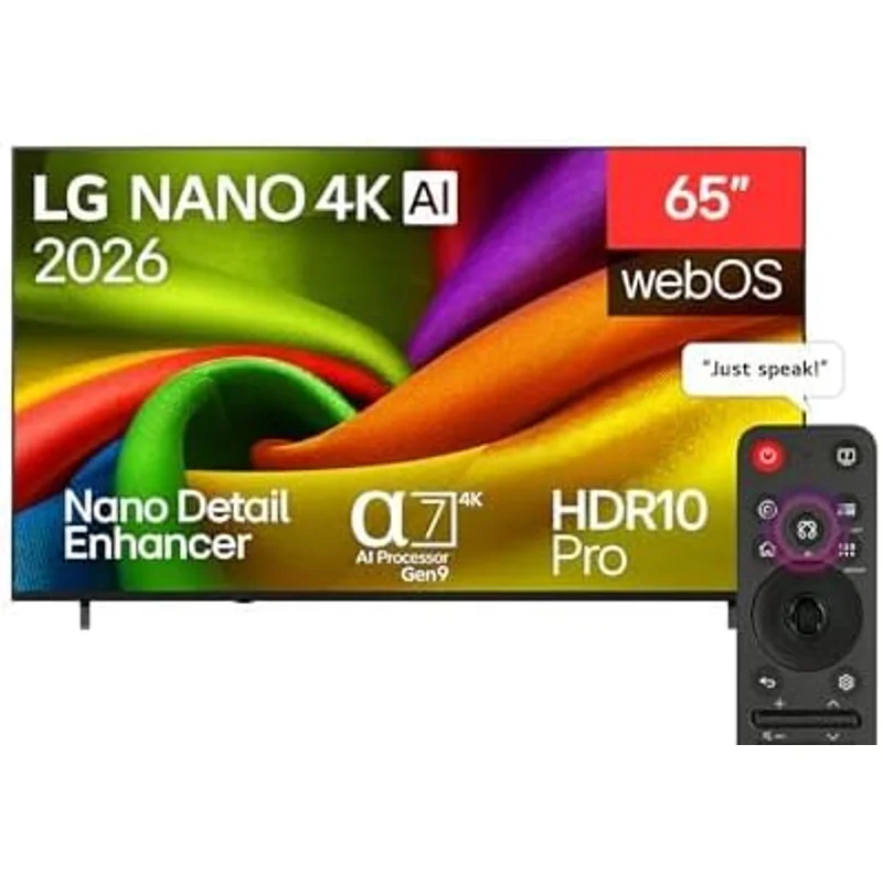 تلفزيون LG نانو سمارت 65 بوصة 4K UHD مع ريموت ماجيك