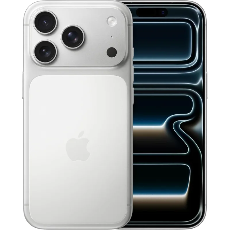 موبايل آبل آيفون 17 برو 256 جيجابايت فضي مع Face ID وضمان سنتين