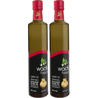 زيت زيتون بكر ممتاز من Wadi Food دوريكا 0.25 لتر (عبوتان)
