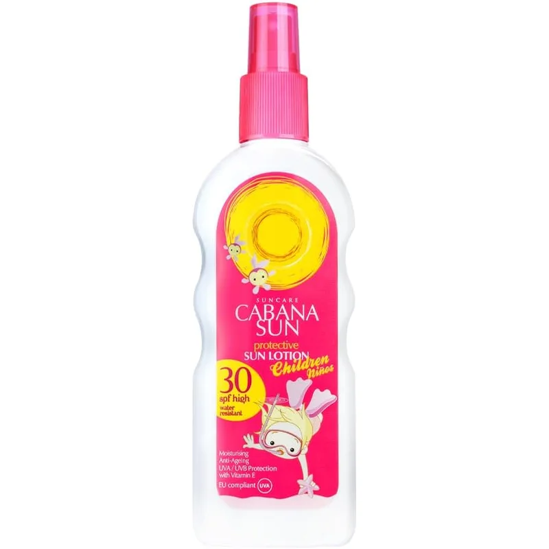 رذاذ واقي شمس للأطفال SPF30 من Cabana Sun 200مل