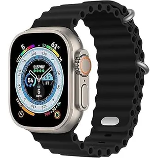 سوار سيليكون نوباتيا بتصميم أمواج المحيط لساعات Apple Watch