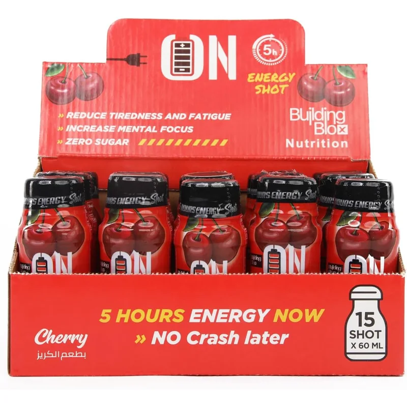 مشروب طاقة ON Energy Shot بنكهة الكرز 15 جرعة