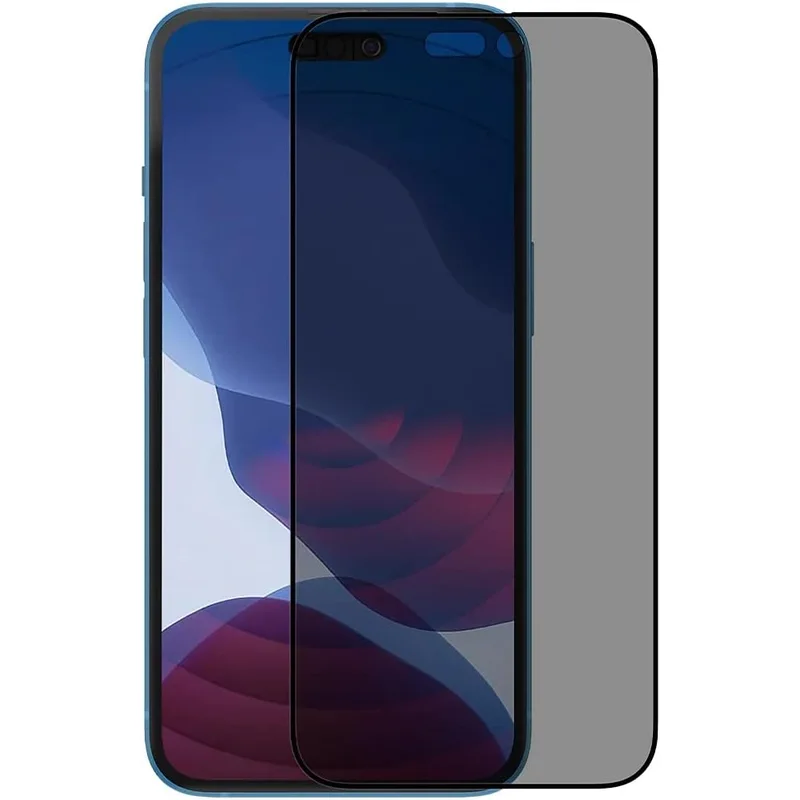 Baykron Screen Protector Privacy Edge to Edge & Antibacterial with applicator for iPhone 14 Pro