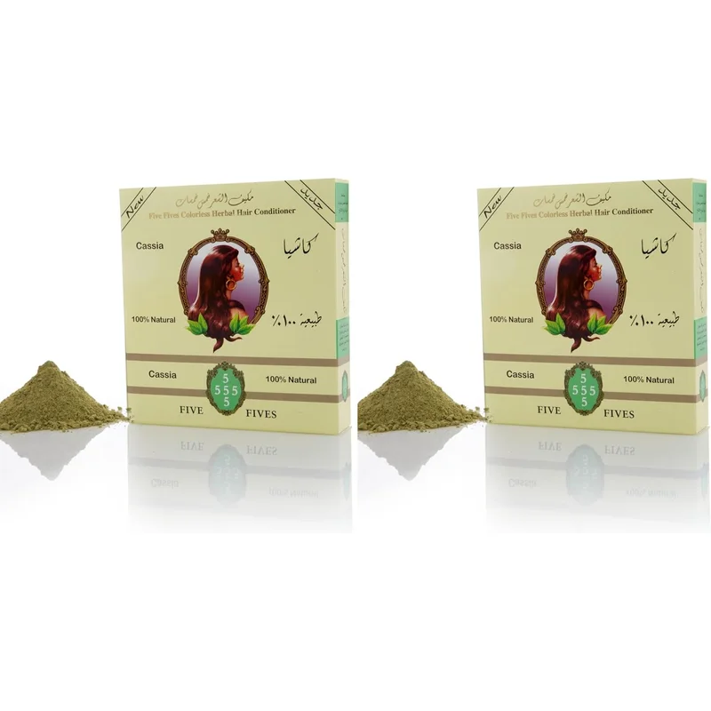بلسم شعر طبيعي كاسيا عديم اللون من Five Fives - عبوة 2