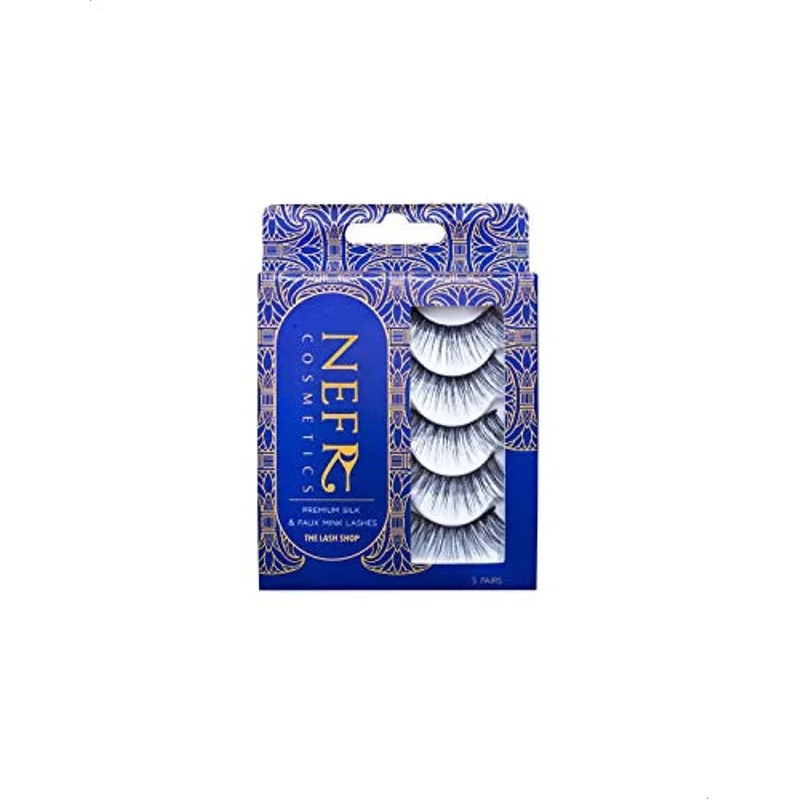 رموش Nefr Cosmetics حريرية 5 أزواج موديل S 01
