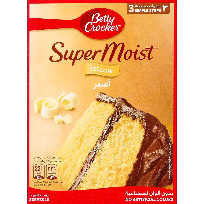 خليط كيك جاهز من Betty Crocker بنكهة الفانيليا - 360 جرام