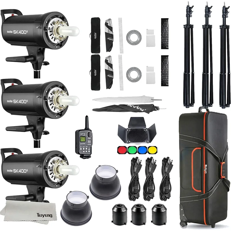 مجموعة فلاش استوديو Godox SK400II للتصوير الاحترافي
