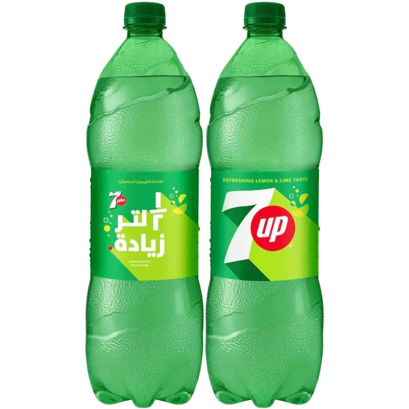 مشروب سفن اب الغازي بنكهة الليمون واللايم - 1.5 لتر