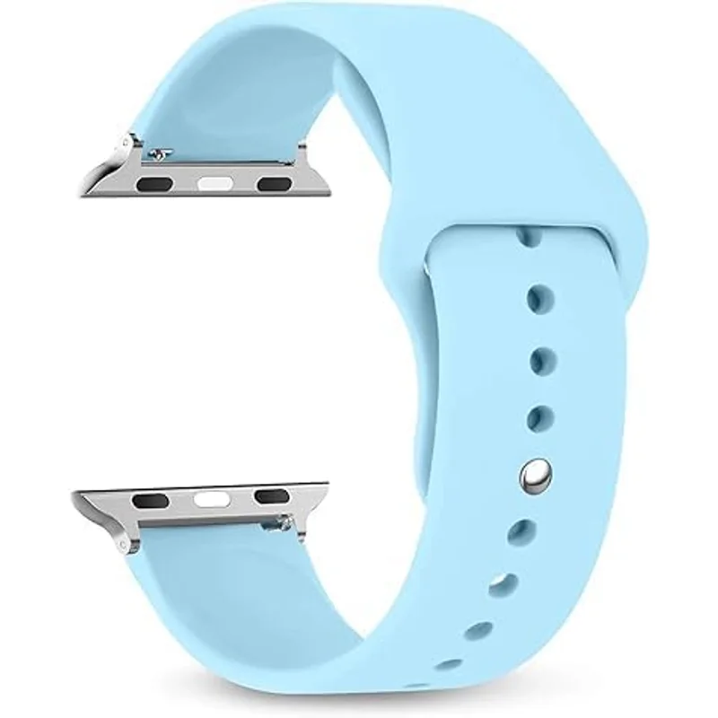 Nopatia Silicone Watch Band Compatible with Apple Watch 49mm 46mm 45mm 44mm 42mm for Series 1/2/3/4/