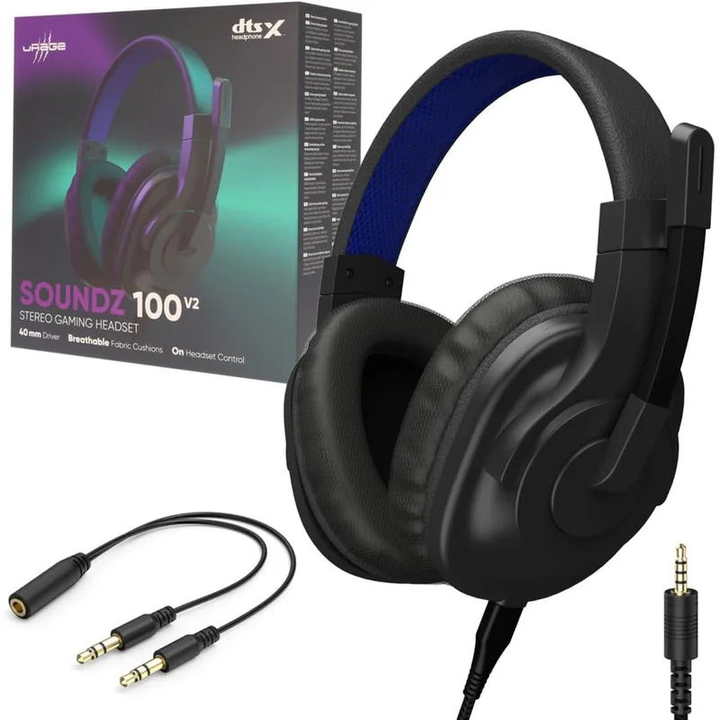 سماعة رأس جيمنج uRage SoundZ 100 V2 سلكية سوداء