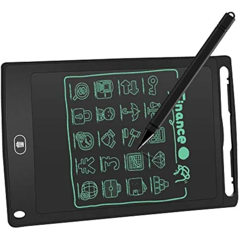 لوح كتابة LCD إلكتروني 8.5 بوصة للدراسة والعمل - أسود