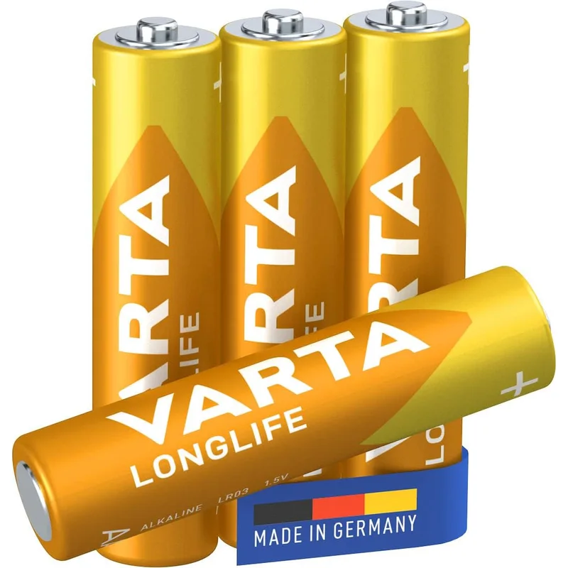 بطاريات ألكالين AAA من Varta 4 قطع