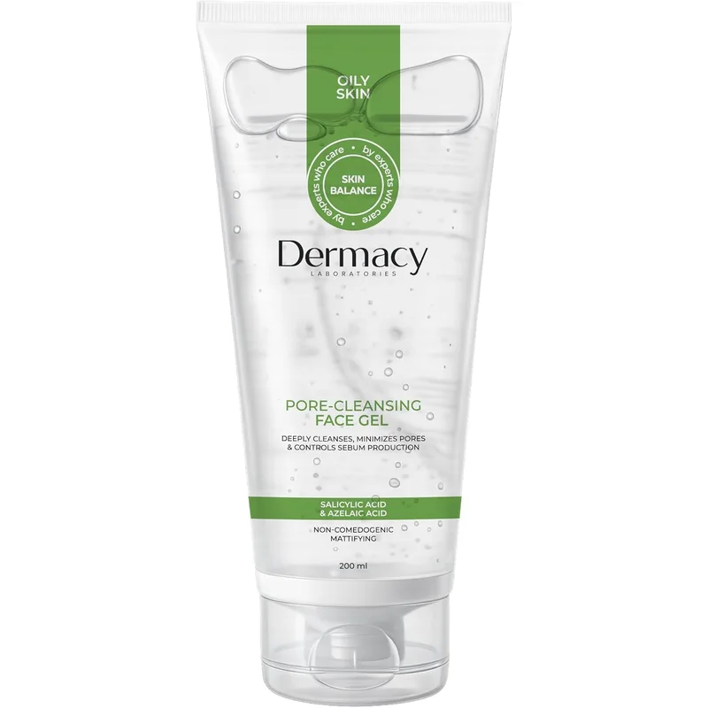 جل غسول للوجه لتنظيف المسام من Dermacy