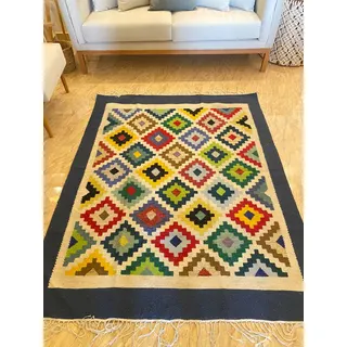 سجادة كليم مصرية منسوجة يدويًا من Macrame Store