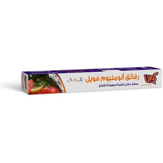 لفة ورق ألومنيوم فضي من Queen للاستخدام المنزلي