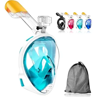 قناع غطس كامل الوجه 180 درجة من QSHOP مع حامل كاميرا