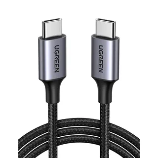 كابل شحن سريع USB Type-C إلى Type-C من يو جرين 60 وات بطول 2 متر