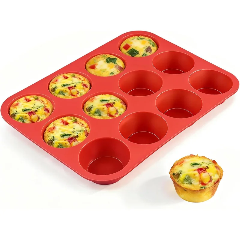 قالب سيليكون كب كيك 12 عين من CAKETIME